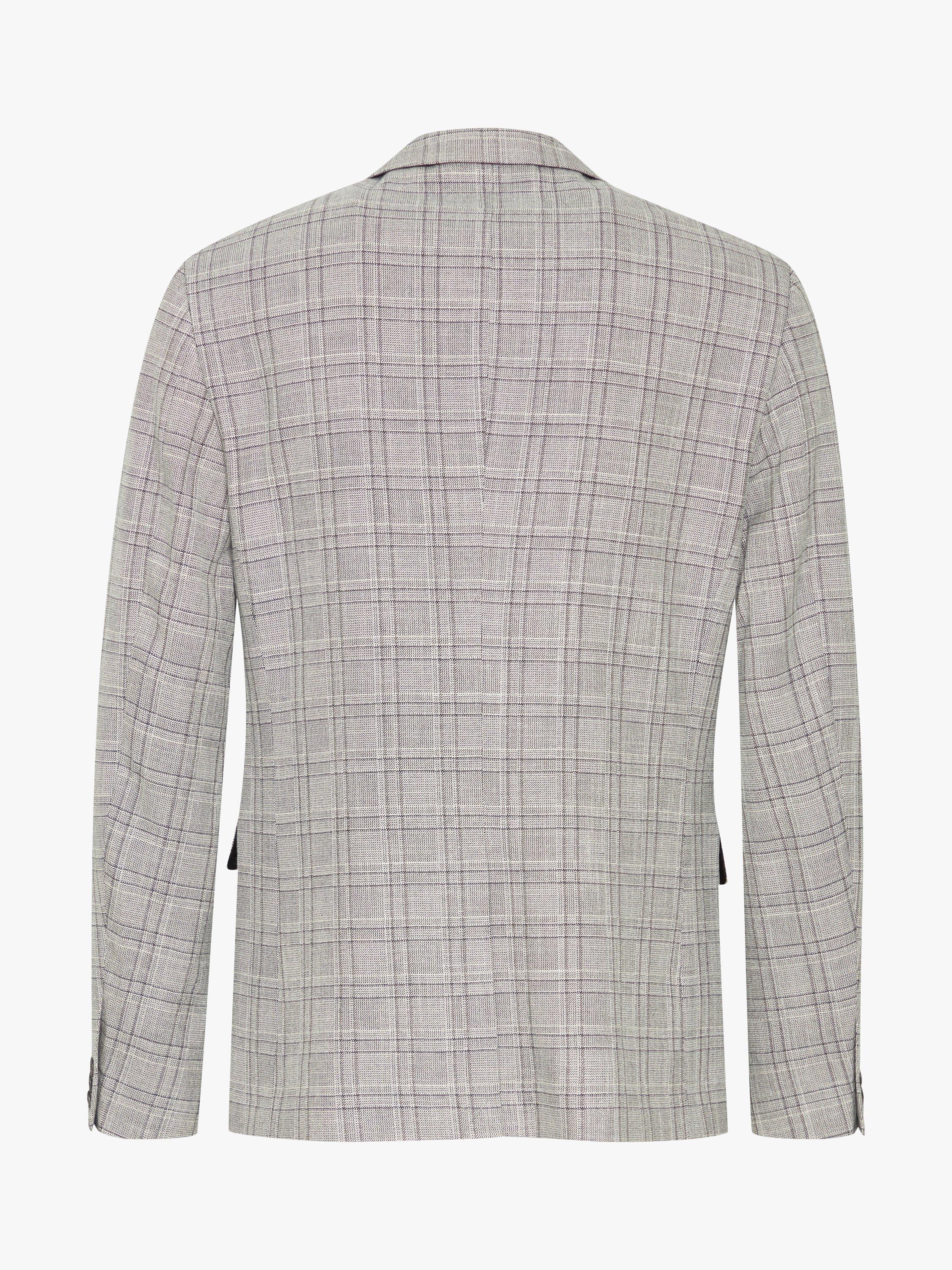 Product image 6 of 6, which shows Casual Friday Bille Checked Single Breasted Blazer, Mid Grey Melange, 46