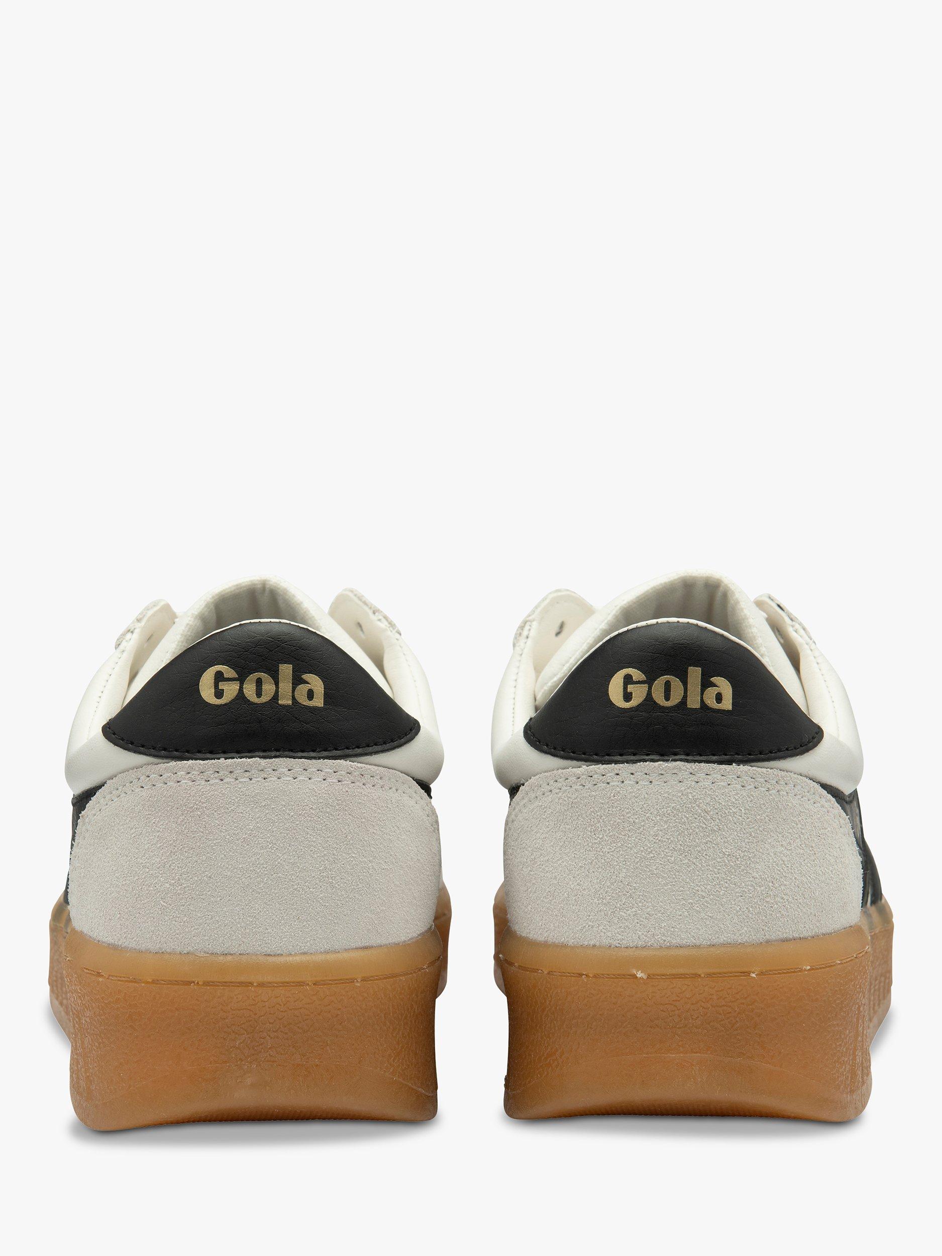 Product image 4 of 5, which shows Gola Classics Grandslam Leather Trainers, White/Black/Gum, 6