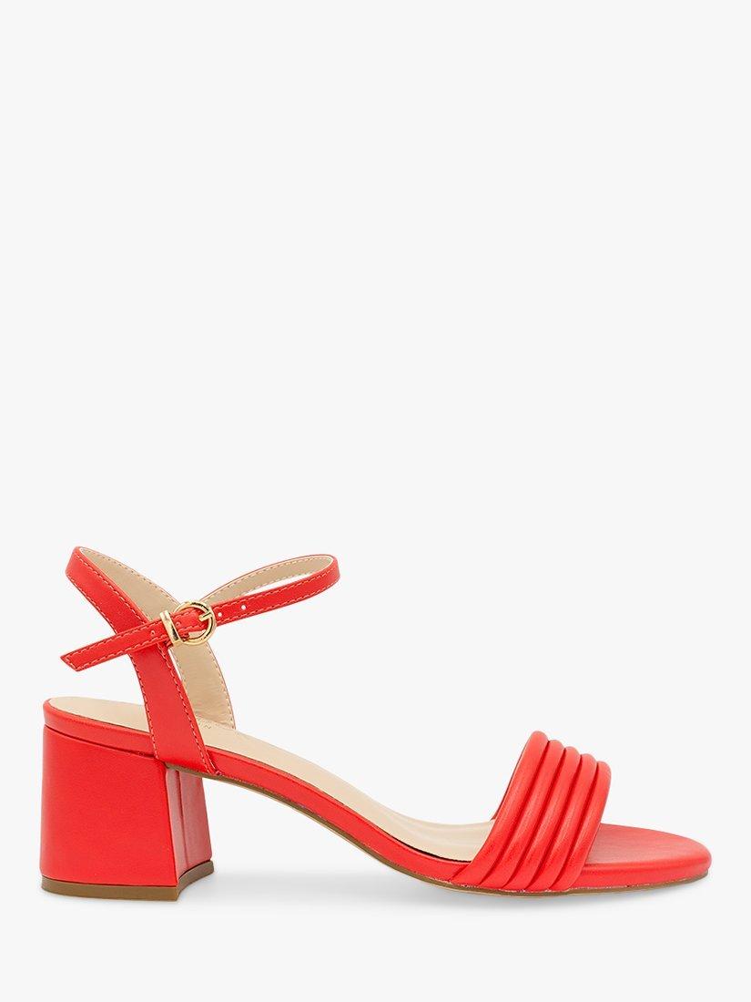 Paradox London Ilaria Mid Block Heel Tubular Sandals, Peony
