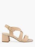 Paradox London Idelle Block Heel Strappy Sandals, Nude