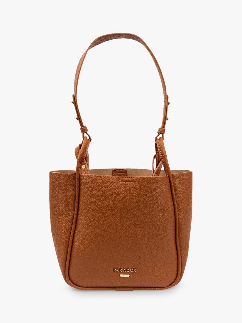 Paradox London Odel Faux Leather Shoulder Bag, Tan, One Size