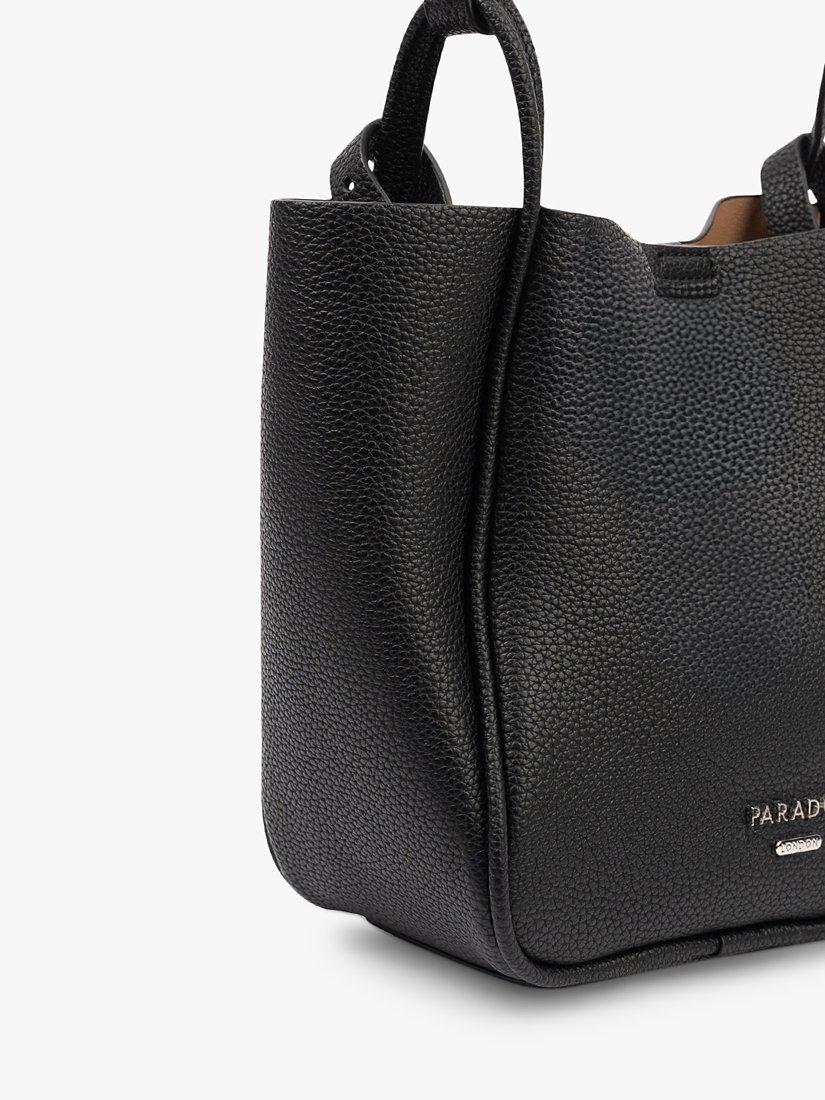 Product image 2 of 3, which shows Paradox London Odel Faux Leather Shoulder Bag, Black, One Size