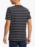 Casual Friday Thor Striped Short Sleeve T-Shirt, Green/Navy