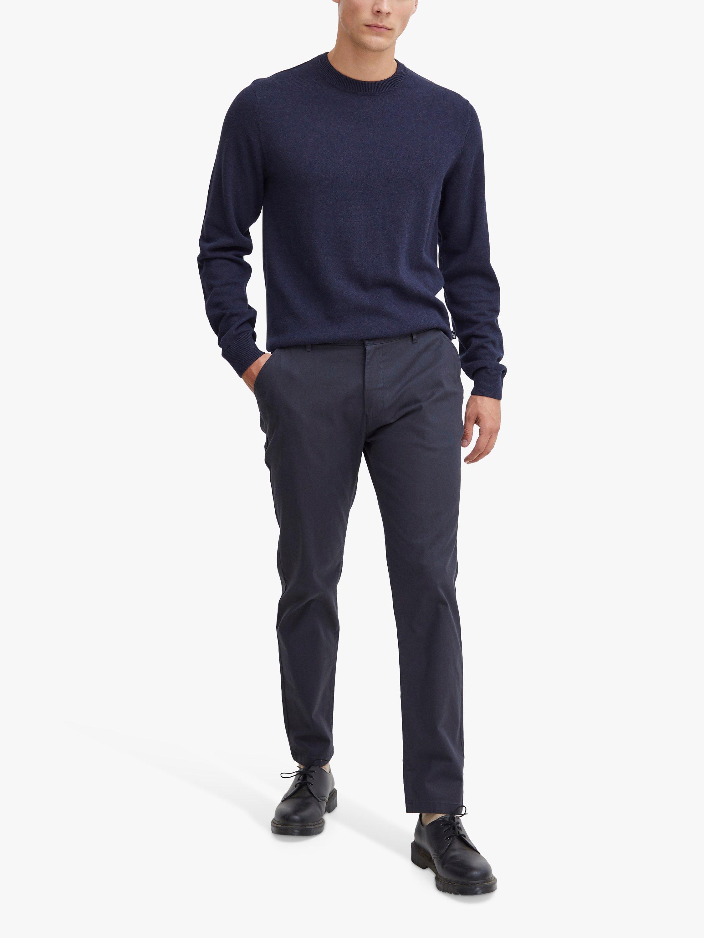 Product image 3 of 6, which shows Casual Friday Viggo Slim Fit Chinos, Dark Navy, 36R