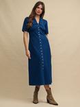 Nobody's Child Daisy Midi Denim Dress, Indigo Wash