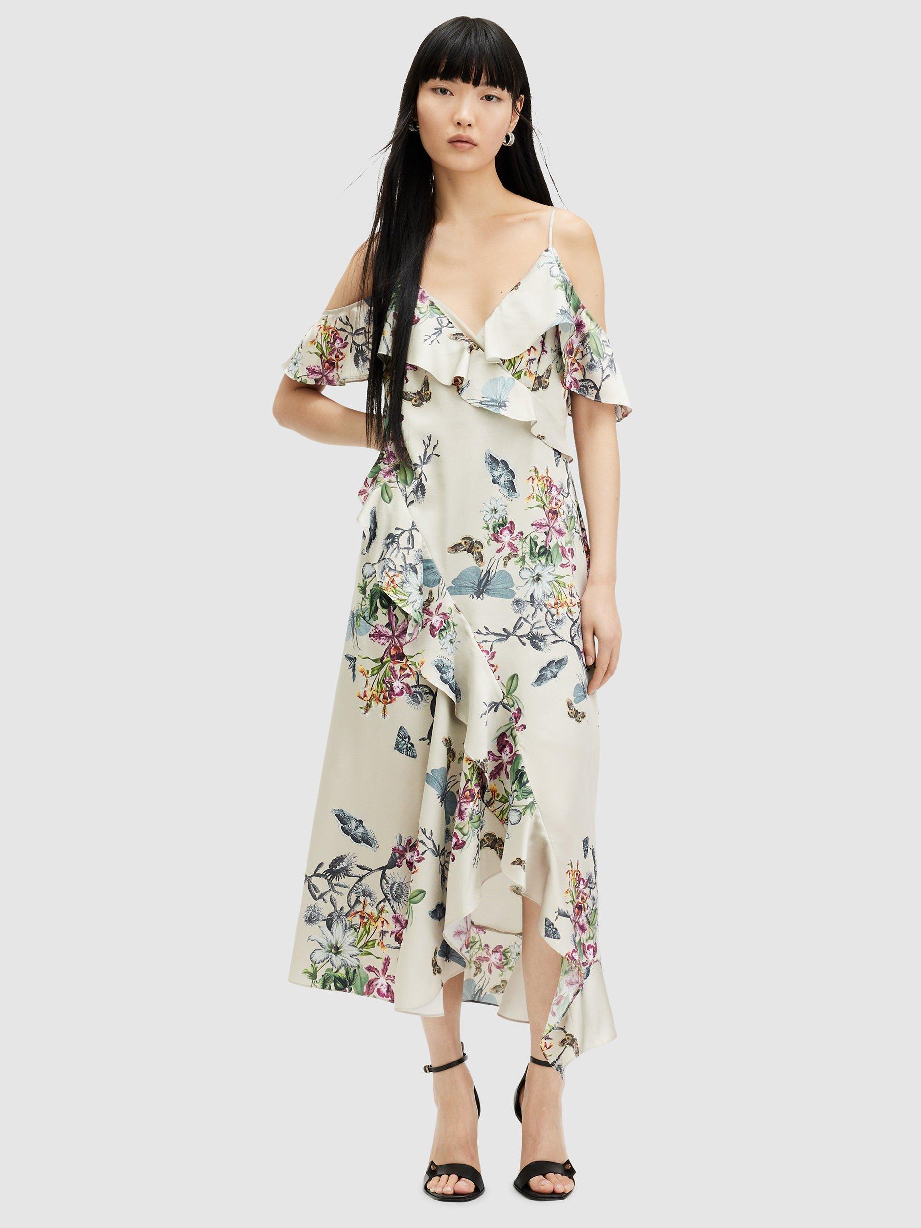Allsaints Orion Sanibel Midi Dress, Multi