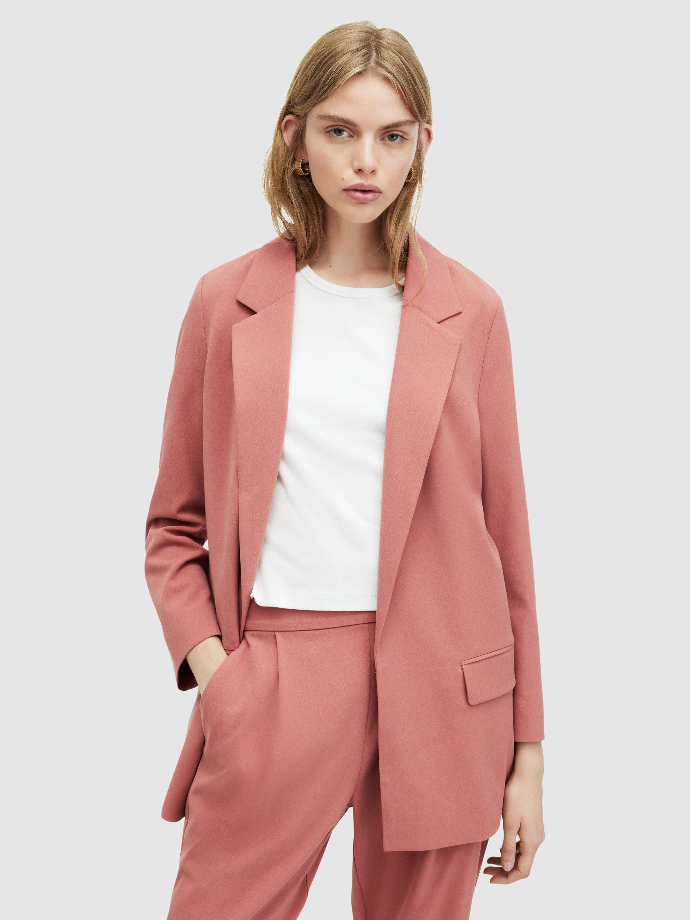 AllSaints Aleida Tri Blazer, Rich Pink