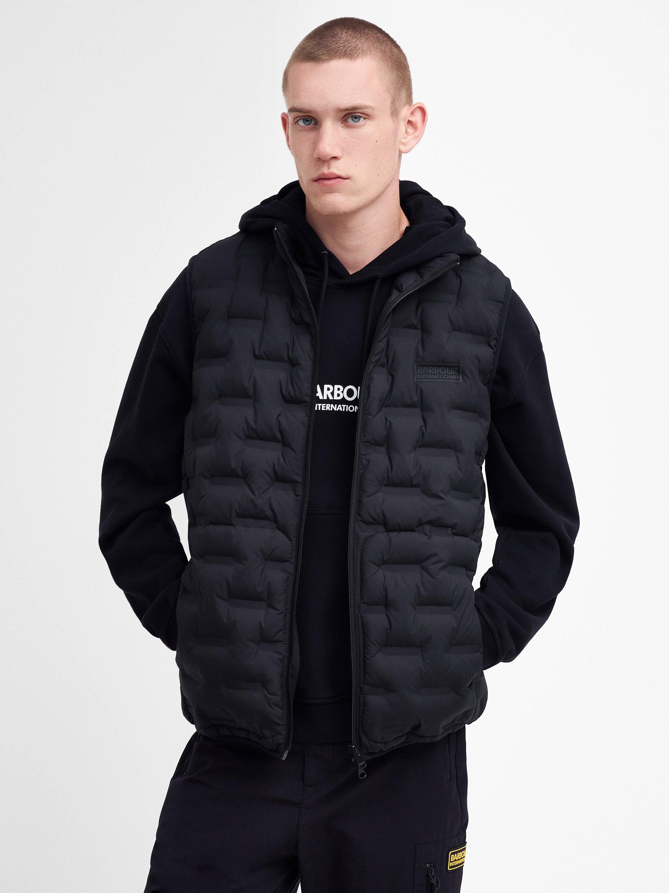 Barbour International Edge Quilted Gilet, Black