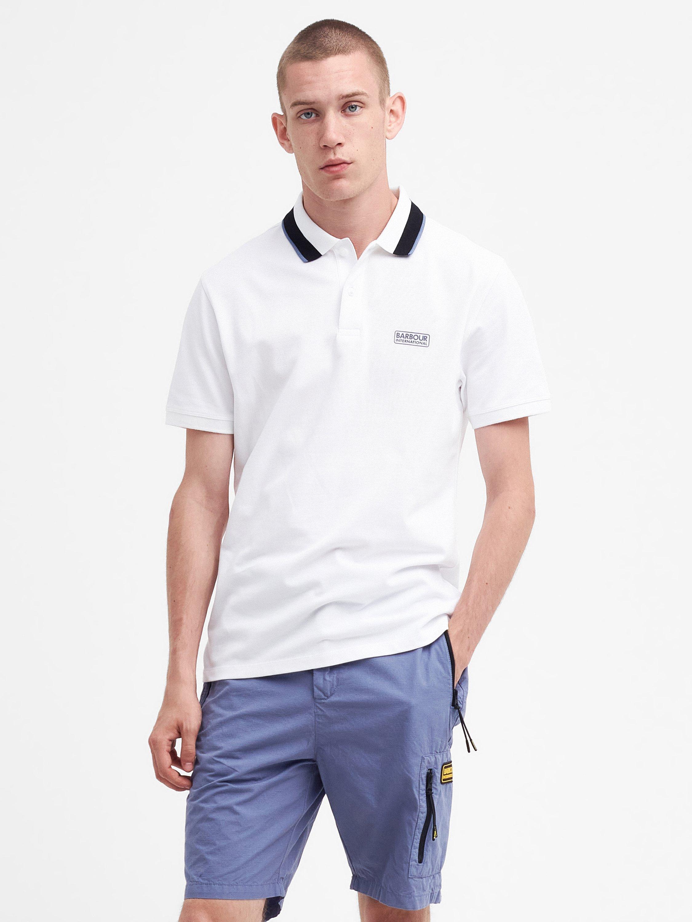 Barbour International Reamp Polo Top, White