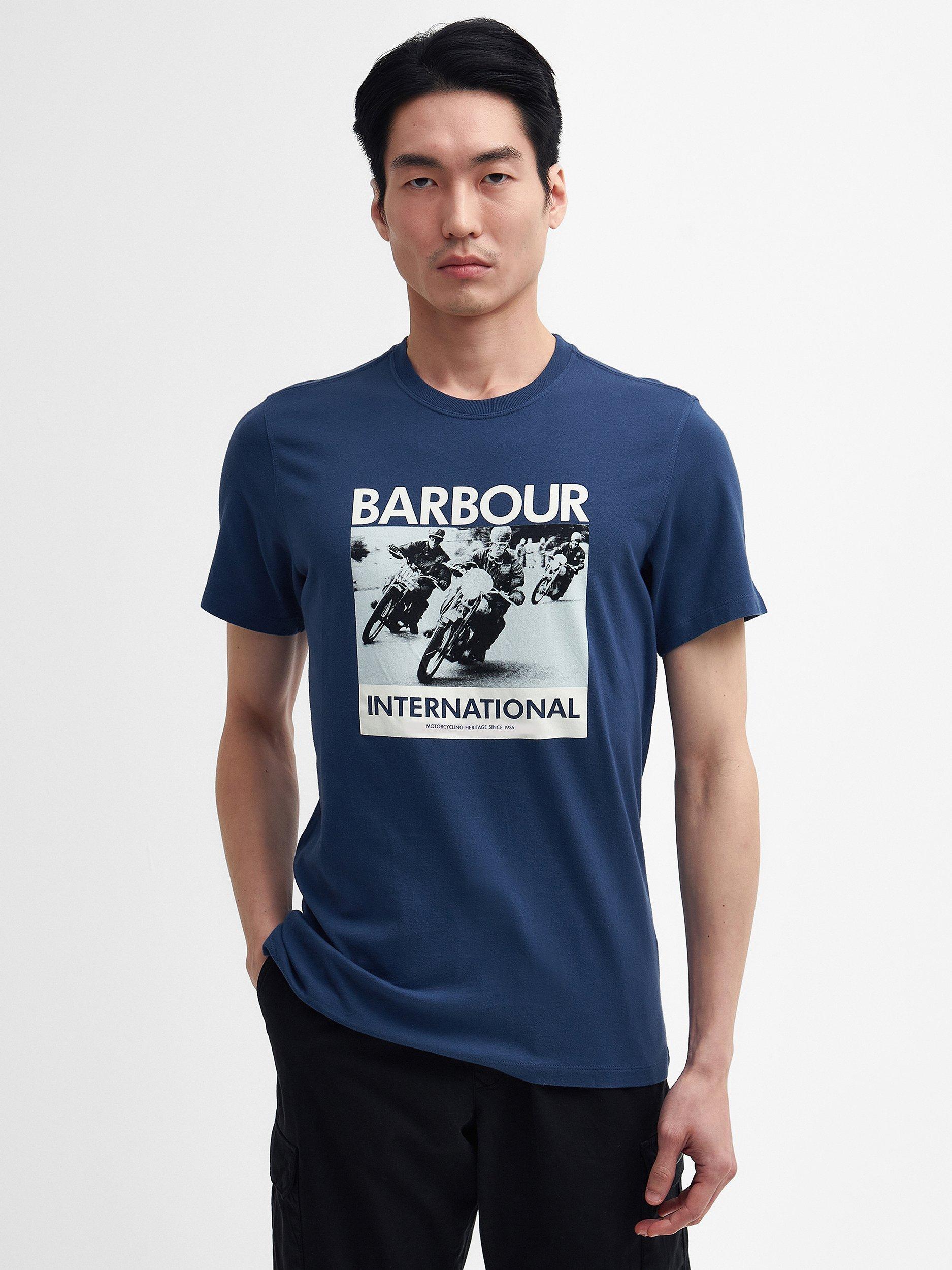 Barbour International Cotton Chisel Crew Neck T-Shirt