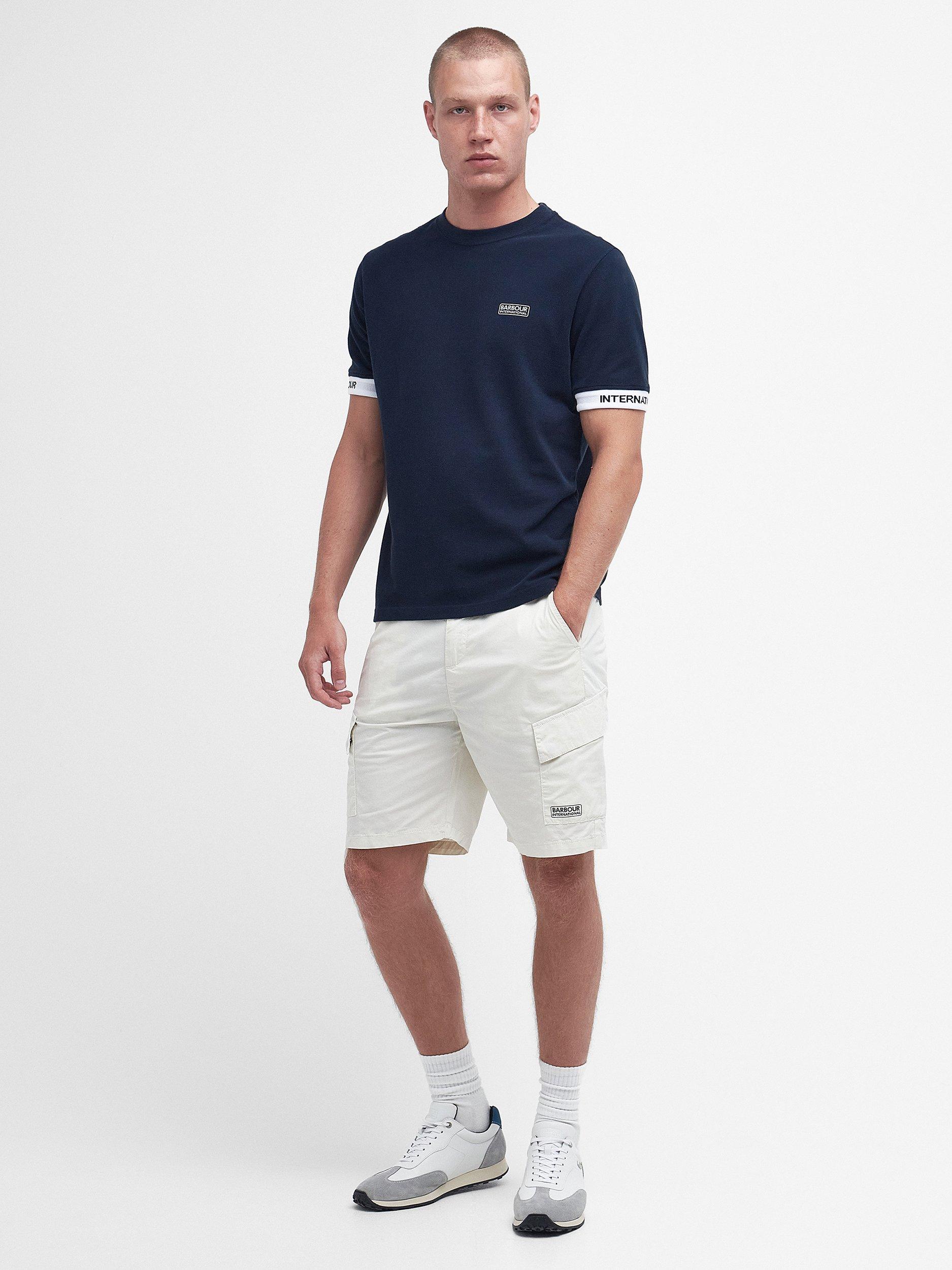 Barbour International Parson Shorts, Dove Grey