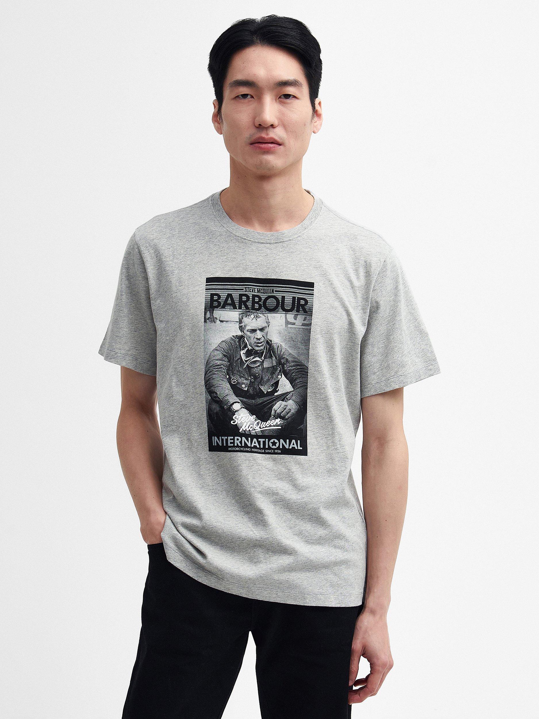 Barbour International Mount T-Shirt, Grey Marl