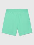 Calvin Klein Kids' Graphic Logo Swim Shorts, Cabbage