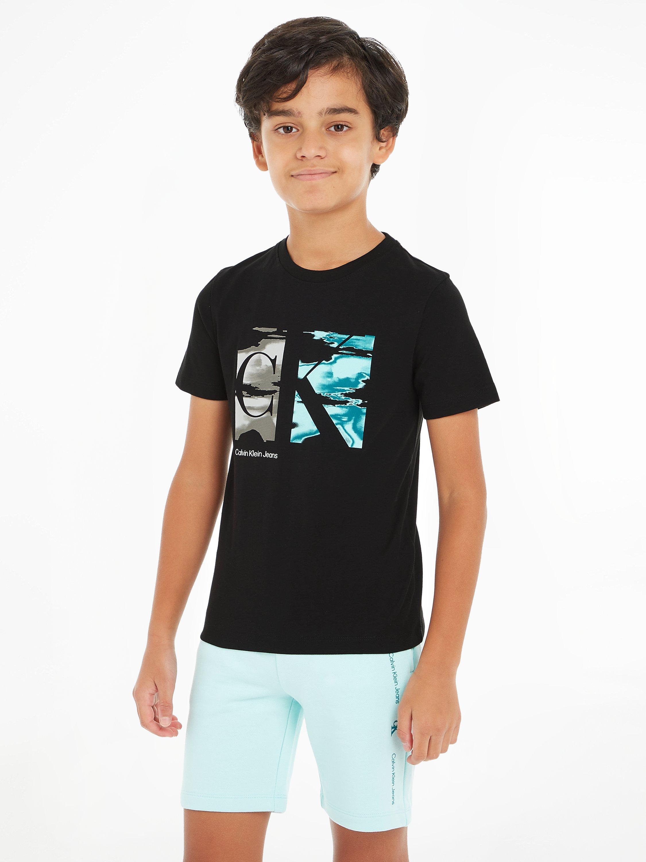 Calvin Klein Kids' Serenity Logo T-Shirt, Ck Black