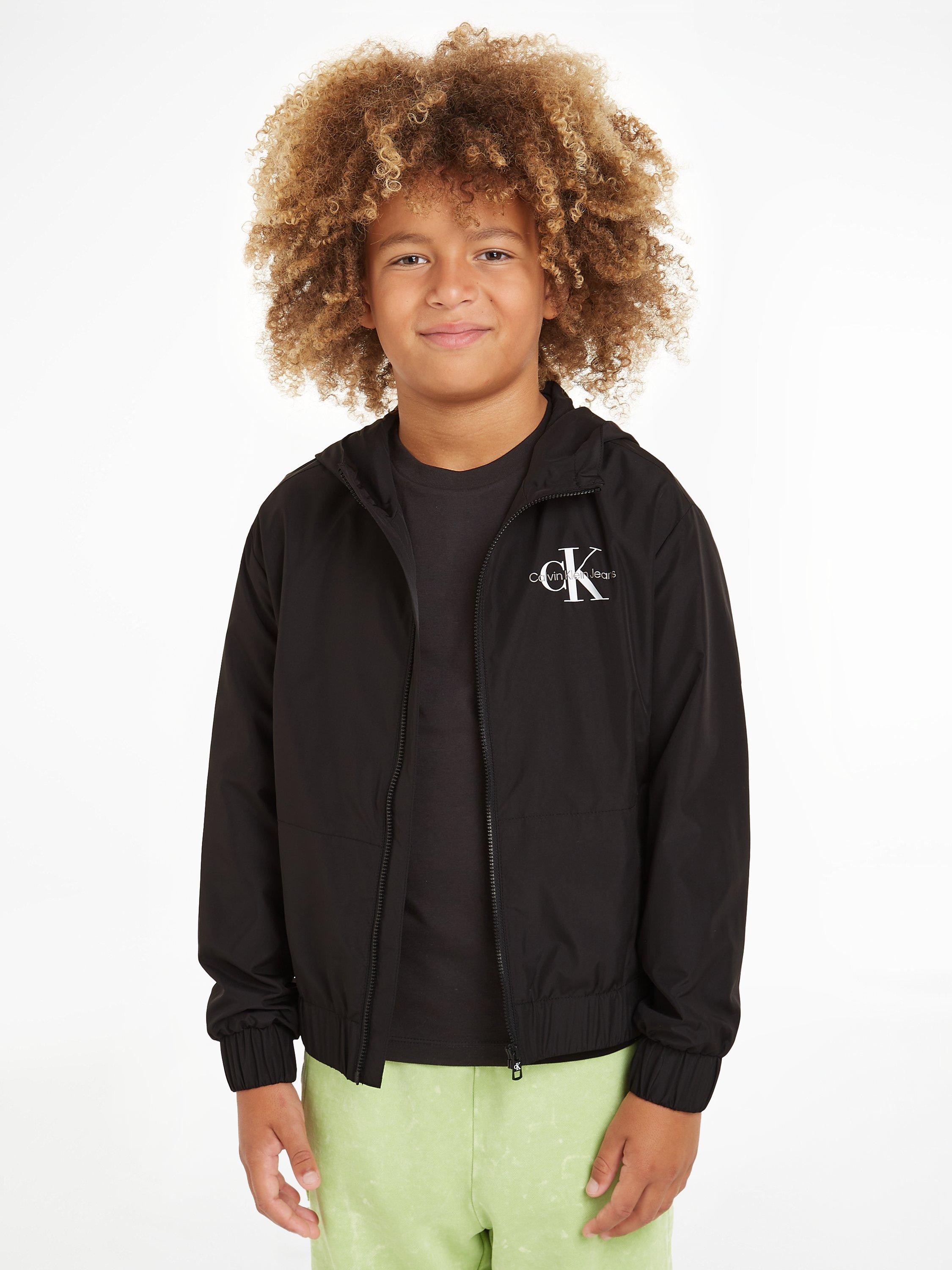 Calvin Klein Kids Windbreaker Jacket Black