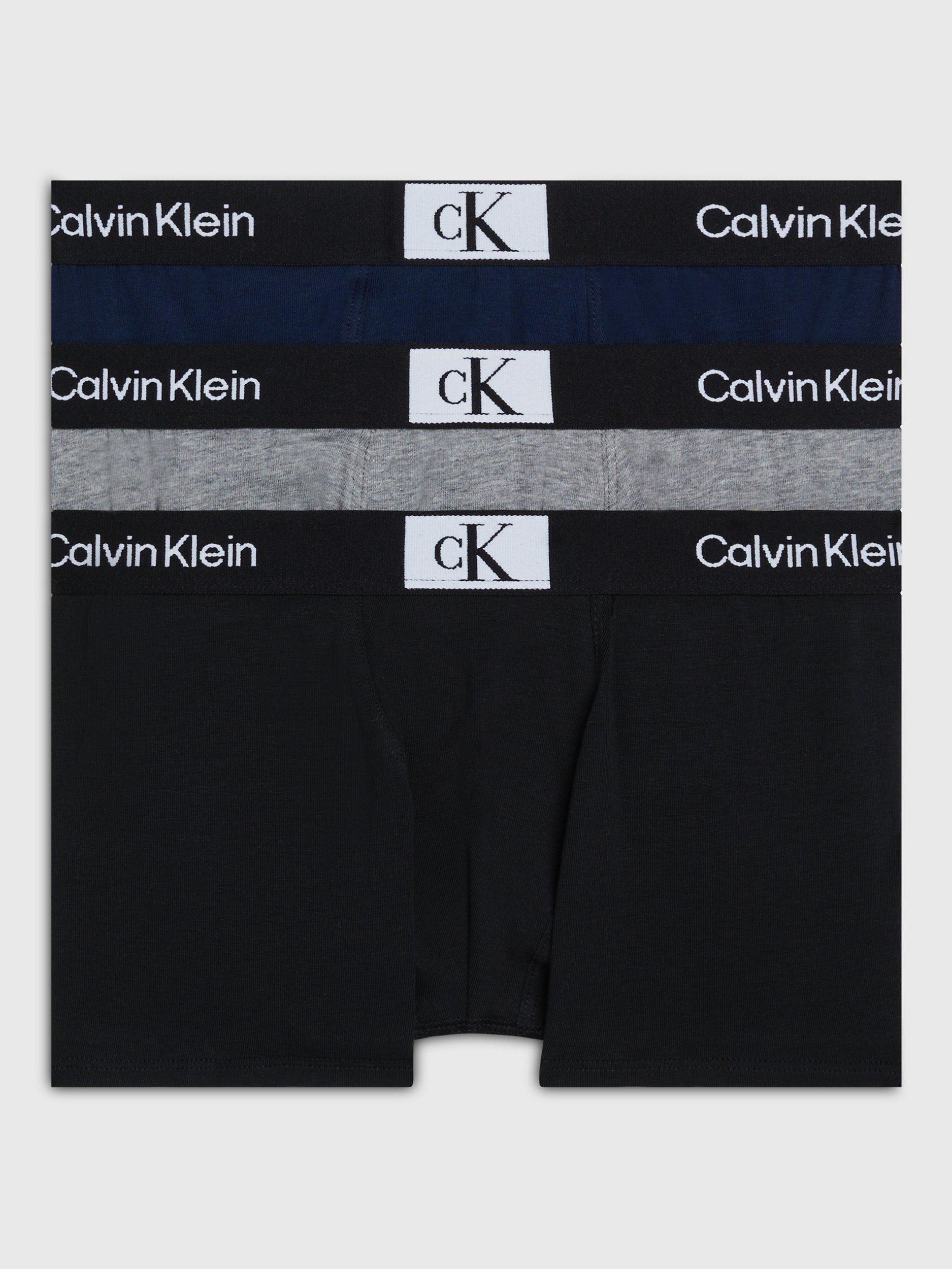 Calvin Klein Kids' Trunks, Pack of 3, Navy/Iris