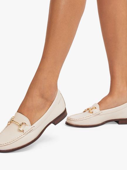 Carvela Click Leather Slip On Loafers - view 2, Natural Putty
