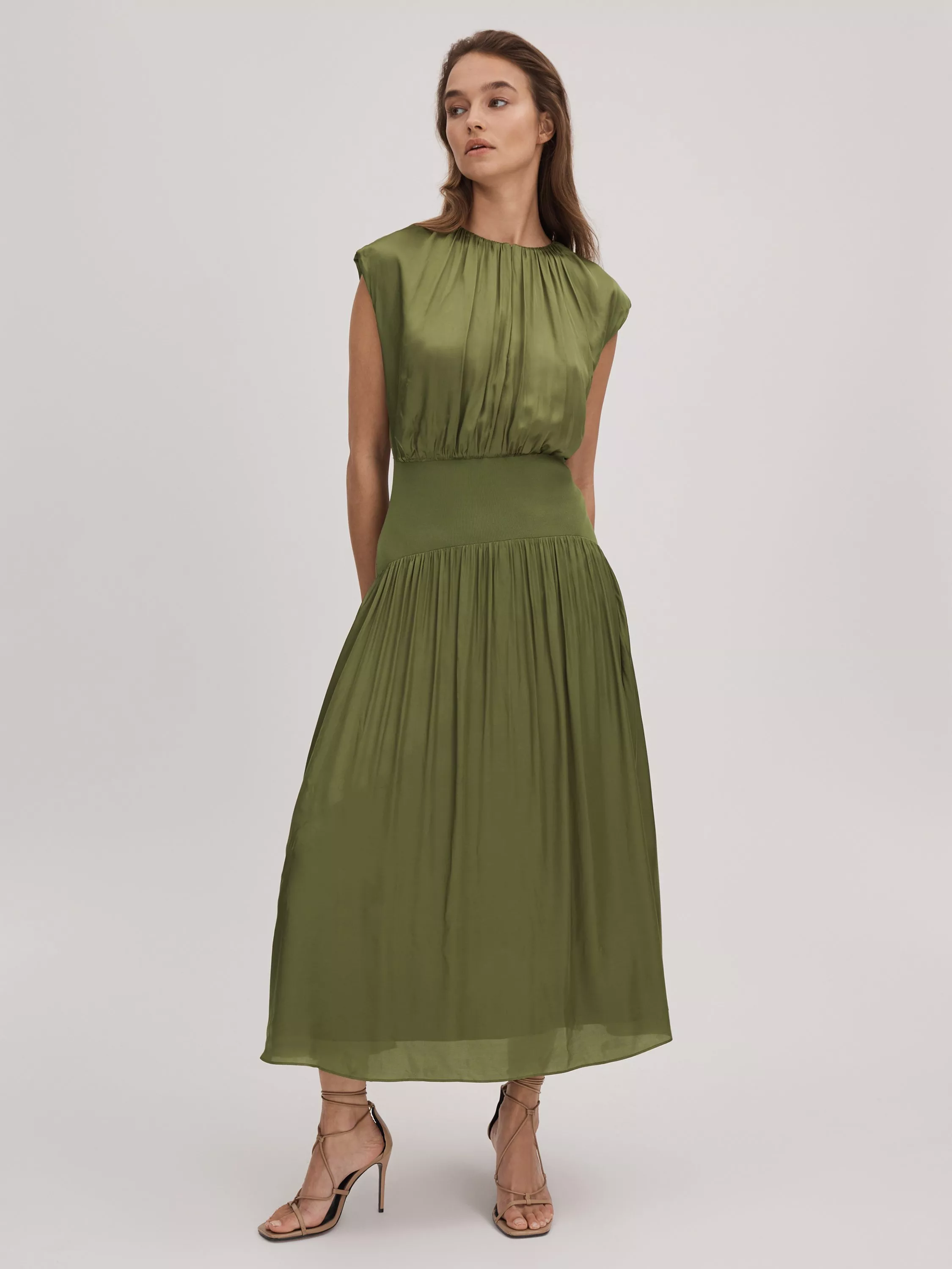 Florica hanging gardens pleated midi dress best sale