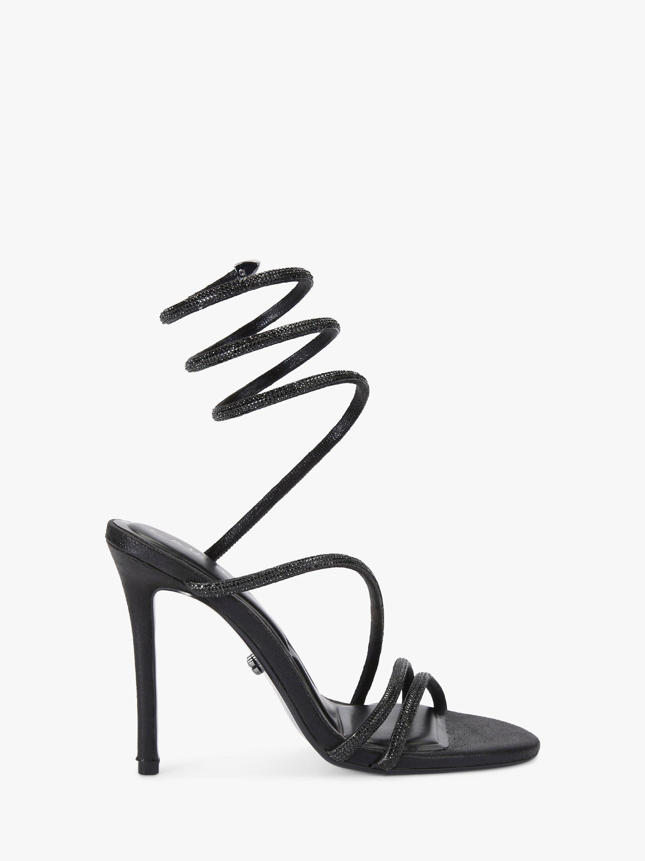 Carvela Spiral Diamante Embellished Strappy Sandals