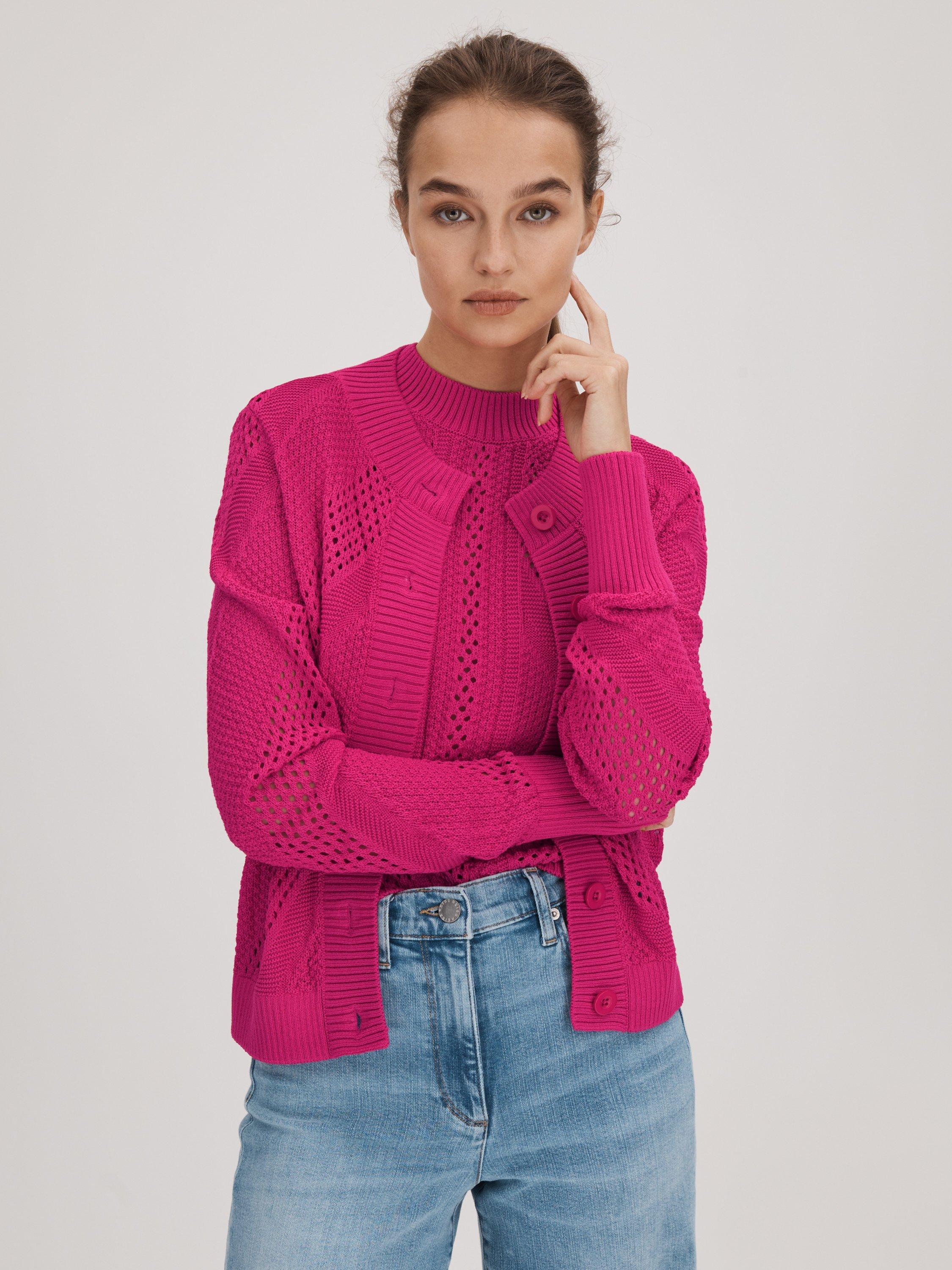 FLORERE Crochet Detail Cardigan