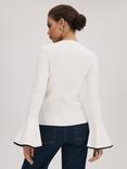 FLORERE Fluted Cuff Jumper, Off White