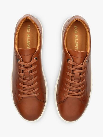 KG Kurt Geiger Fire Leather Trainers - view 2, Tan