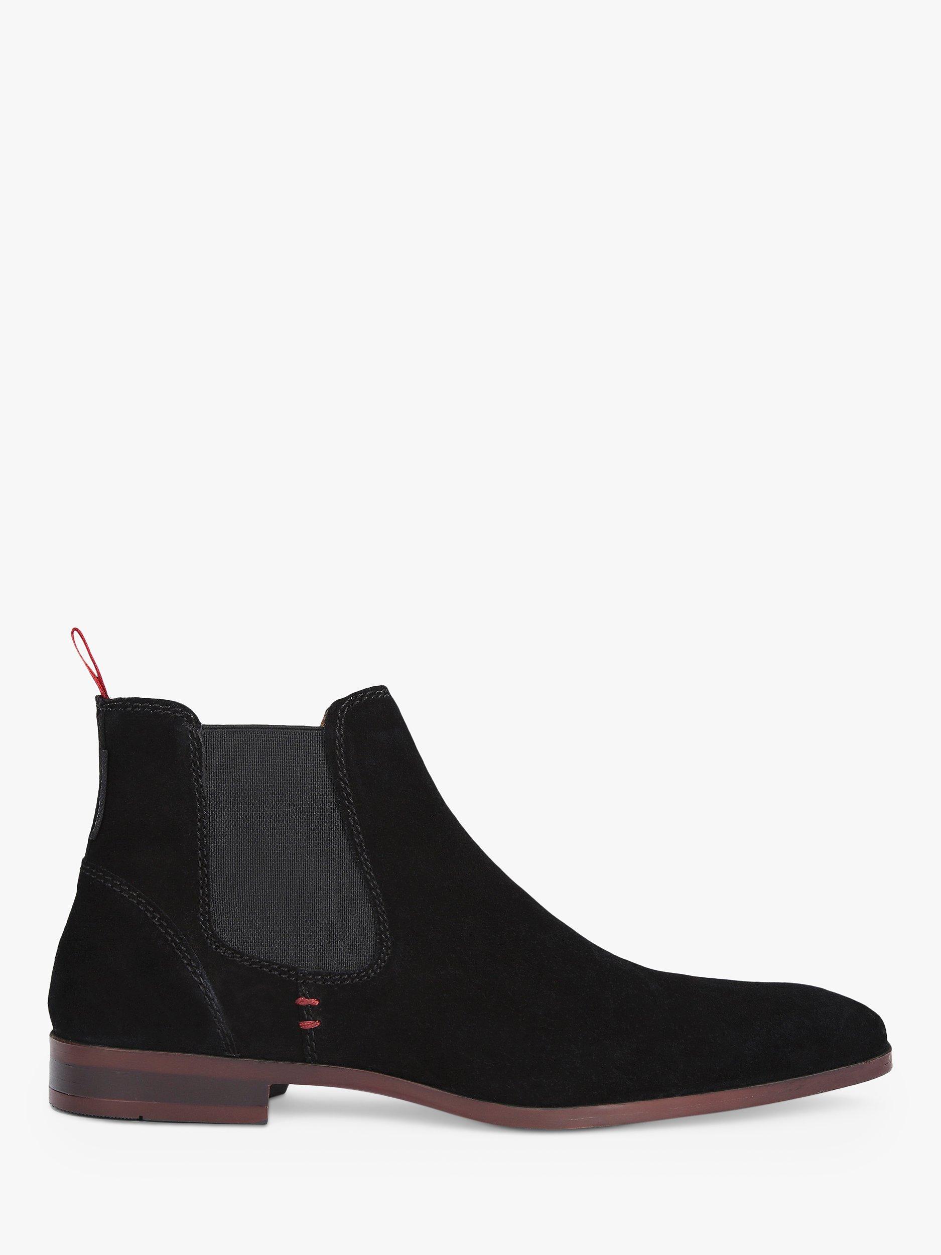 Product image 1 of 5, which shows KG Kurt Geiger Pax Suede Ankle Boots, Black, 6