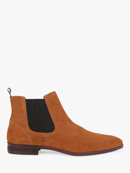 KG Kurt Geiger Pax Suede Ankle Boots, Brown Tan
