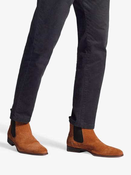 KG Kurt Geiger Pax Suede Ankle Boots - view 2, Brown Tan