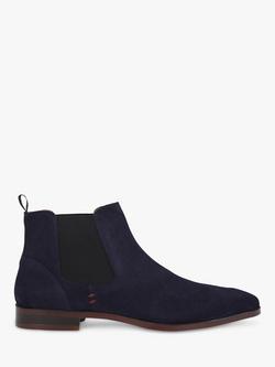 KG Kurt Geiger Pax Suede Ankle Boots, Blue Navy