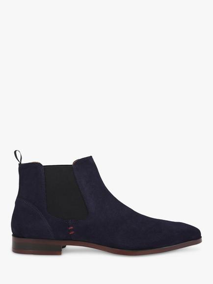 KG Kurt Geiger Pax Suede Ankle Boots, Blue Navy