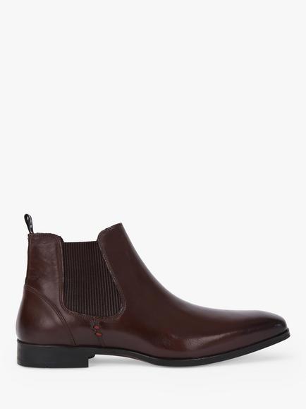 KG Kurt Geiger Pax Leather Ankle Boots, Brown