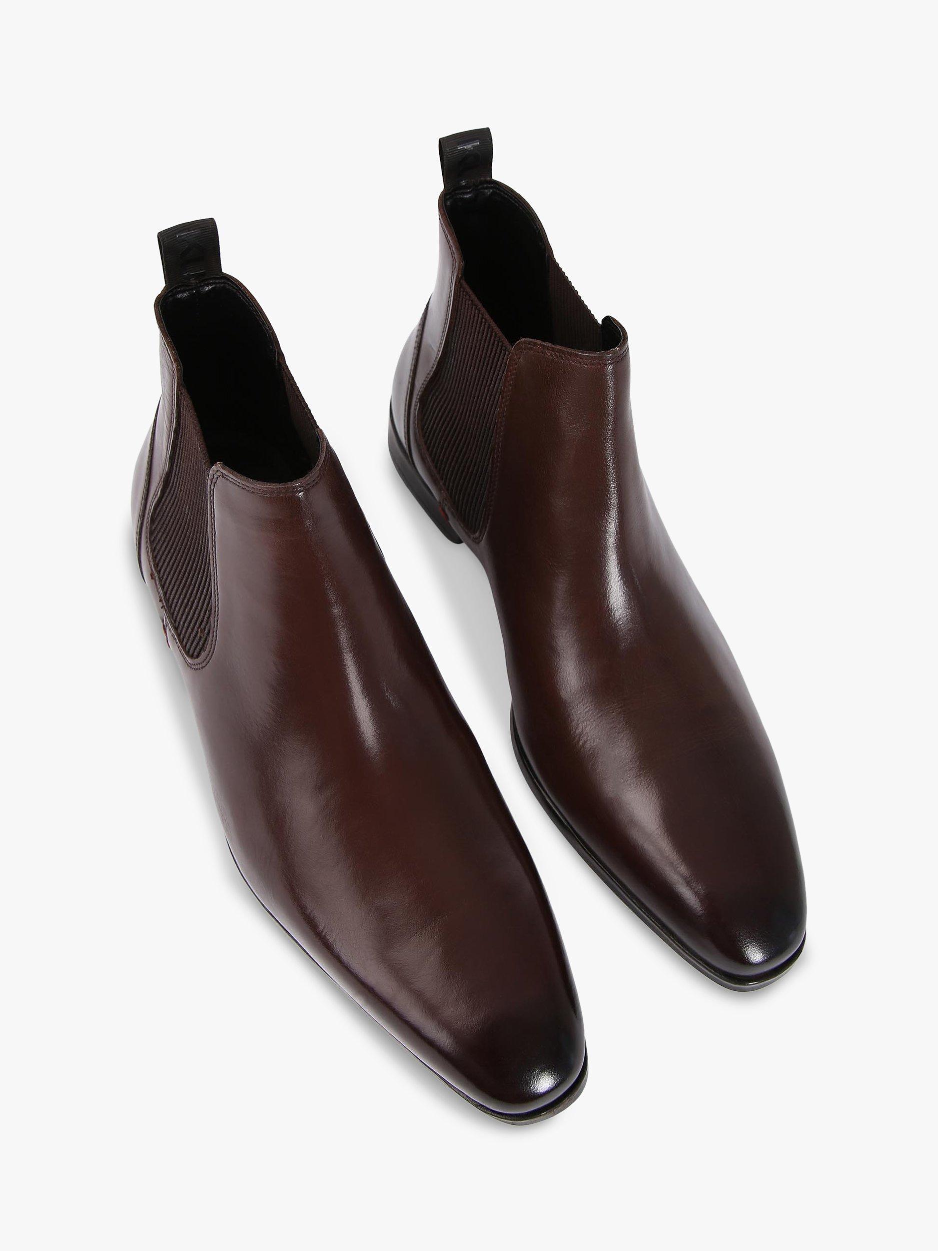 Product image 3 of 5, which shows KG Kurt Geiger Pax Leather Ankle Boots, Brown, 7