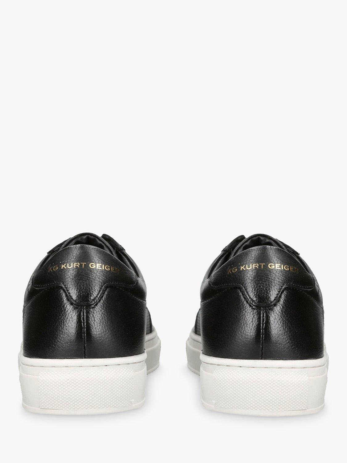 Product image 3 of 4, which shows KG Kurt Geiger Hype Leather Trainers, Black, 6