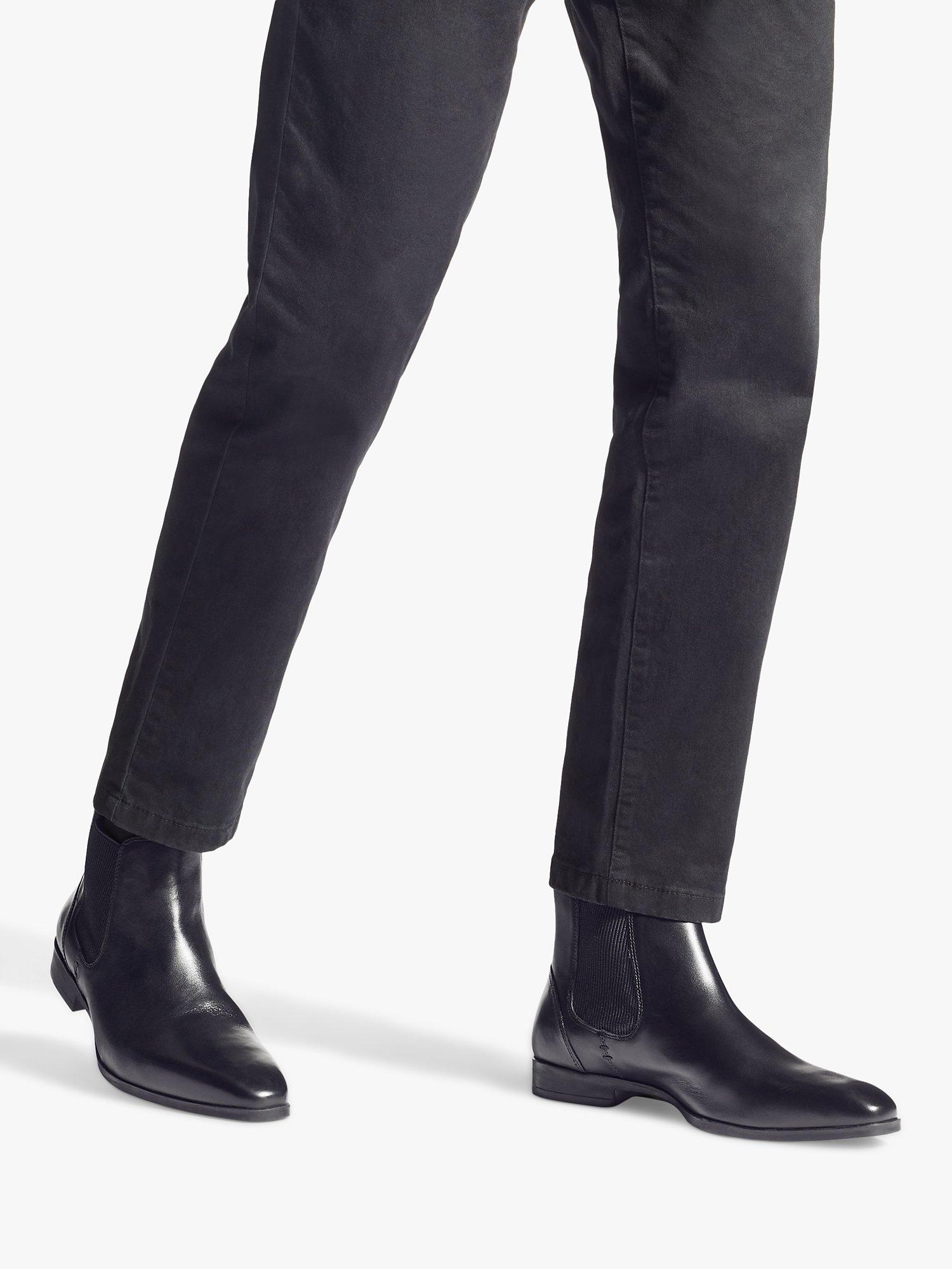 Product image 2 of 5, which shows KG Kurt Geiger Pax Leather Ankle Boots, Black, 6