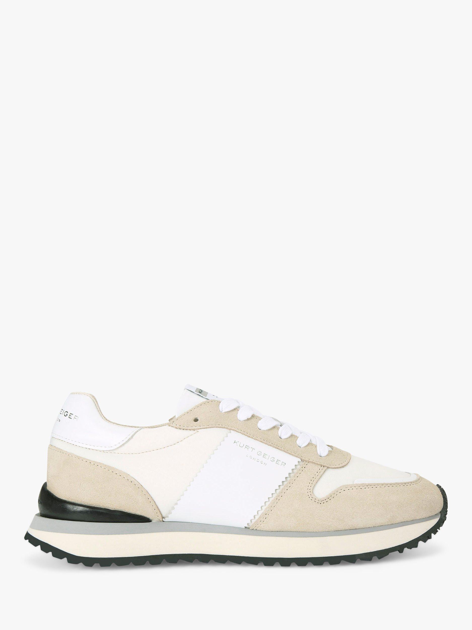 Kurt Geiger London Diego Leather Trainers, Natural/Multi