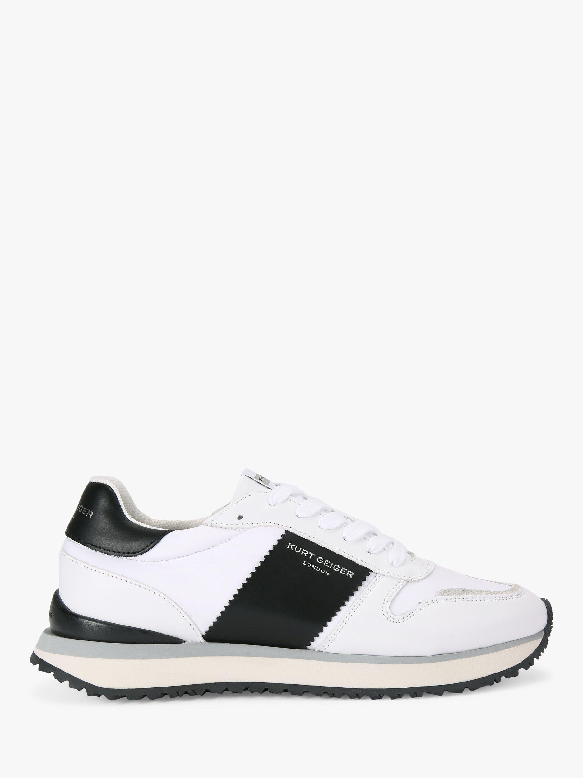 Kurt Geiger London Diego Leather Trainers, White/Multi