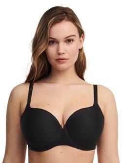 Chantelle Norah Soft Feel Sweetheart T-Shirt Bra, Black