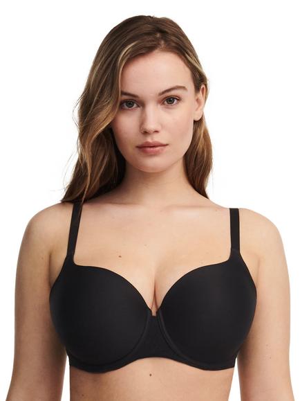 Chantelle Norah Soft Feel Sweetheart T-Shirt Bra, Black