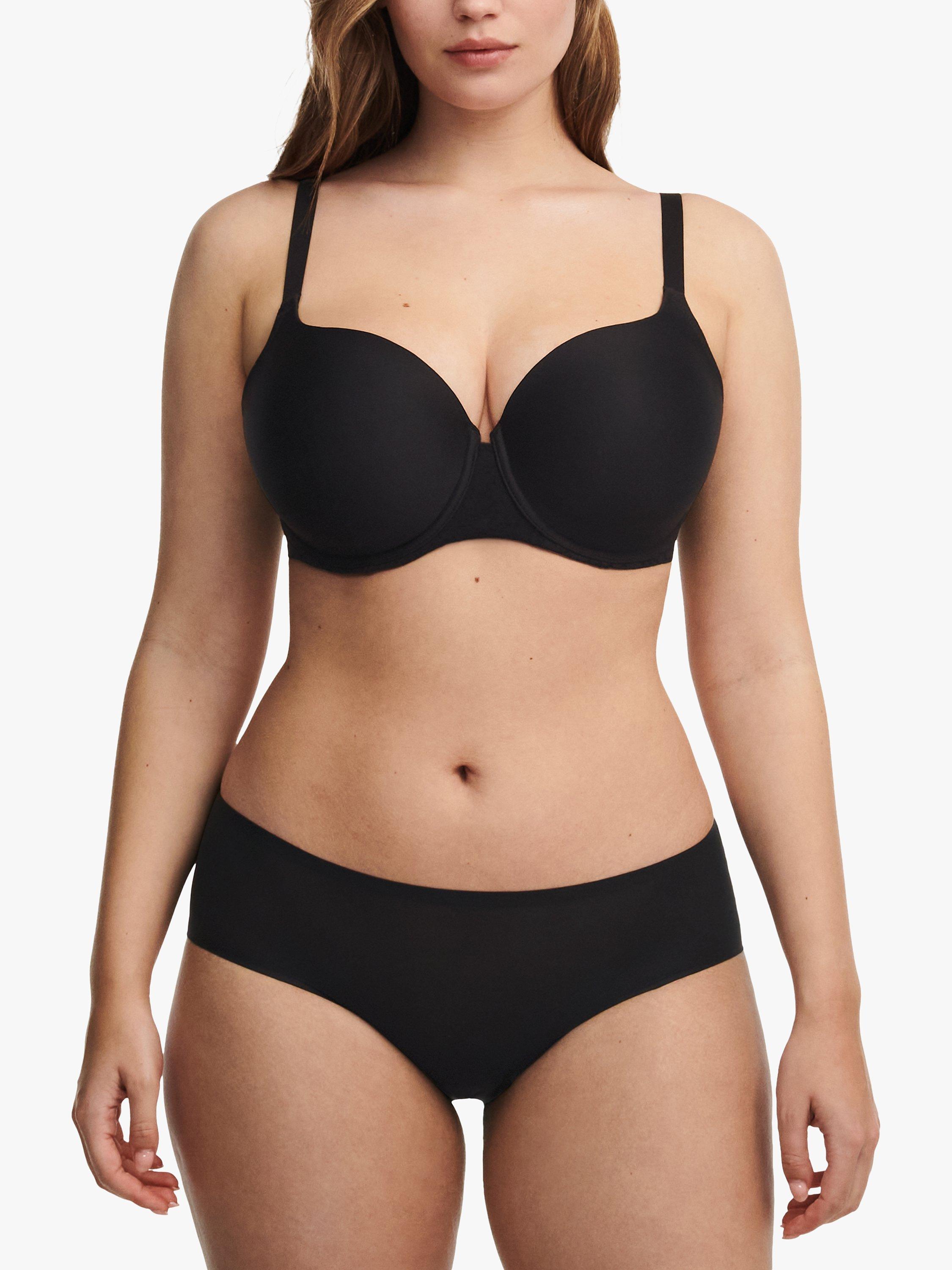 Chantelle Norah Soft Feel Sweetheart T-Shirt Bra, Black, 30DD