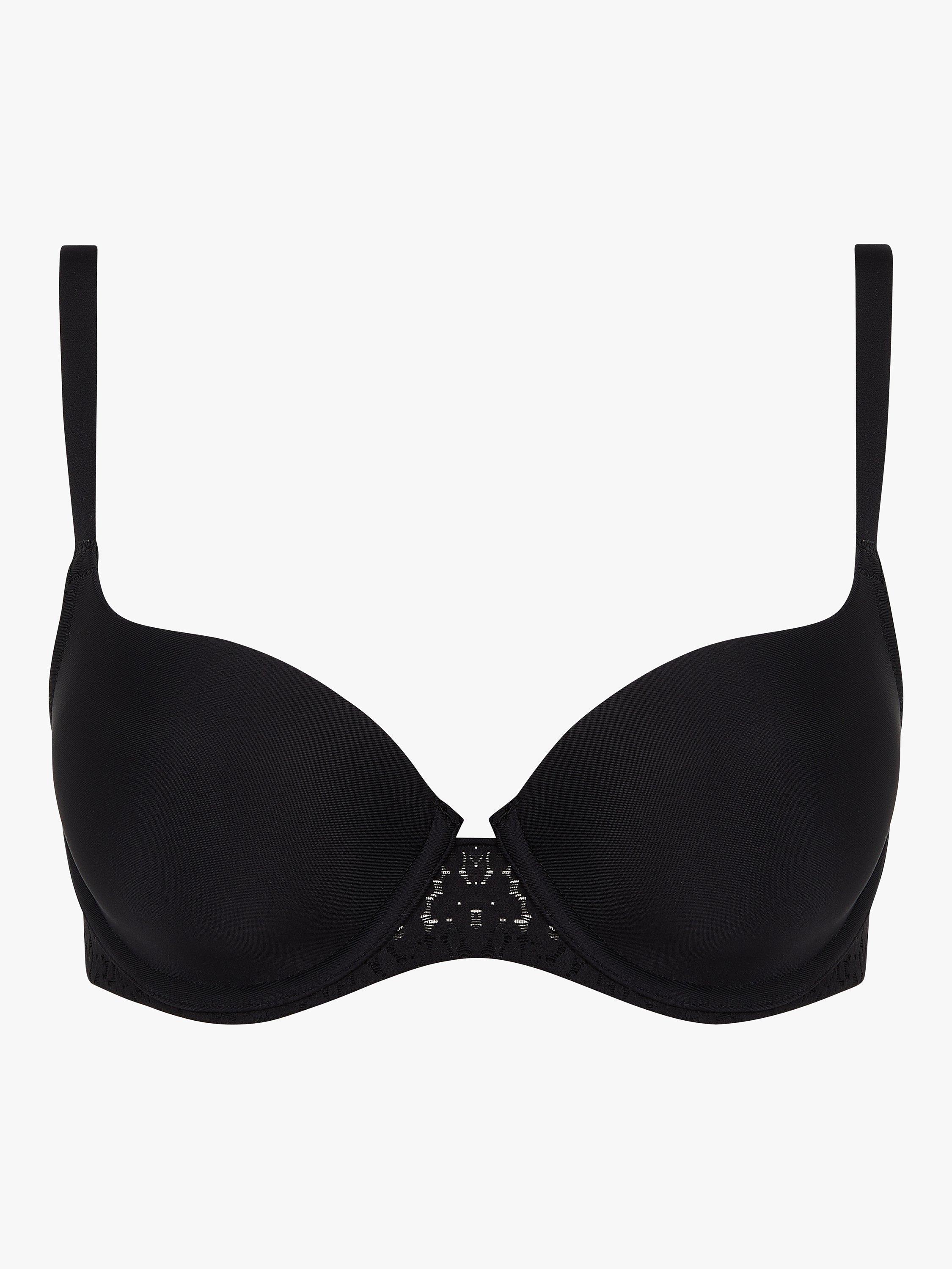 Chantelle Norah Soft Feel Sweetheart T-Shirt Bra, Black, 30DD