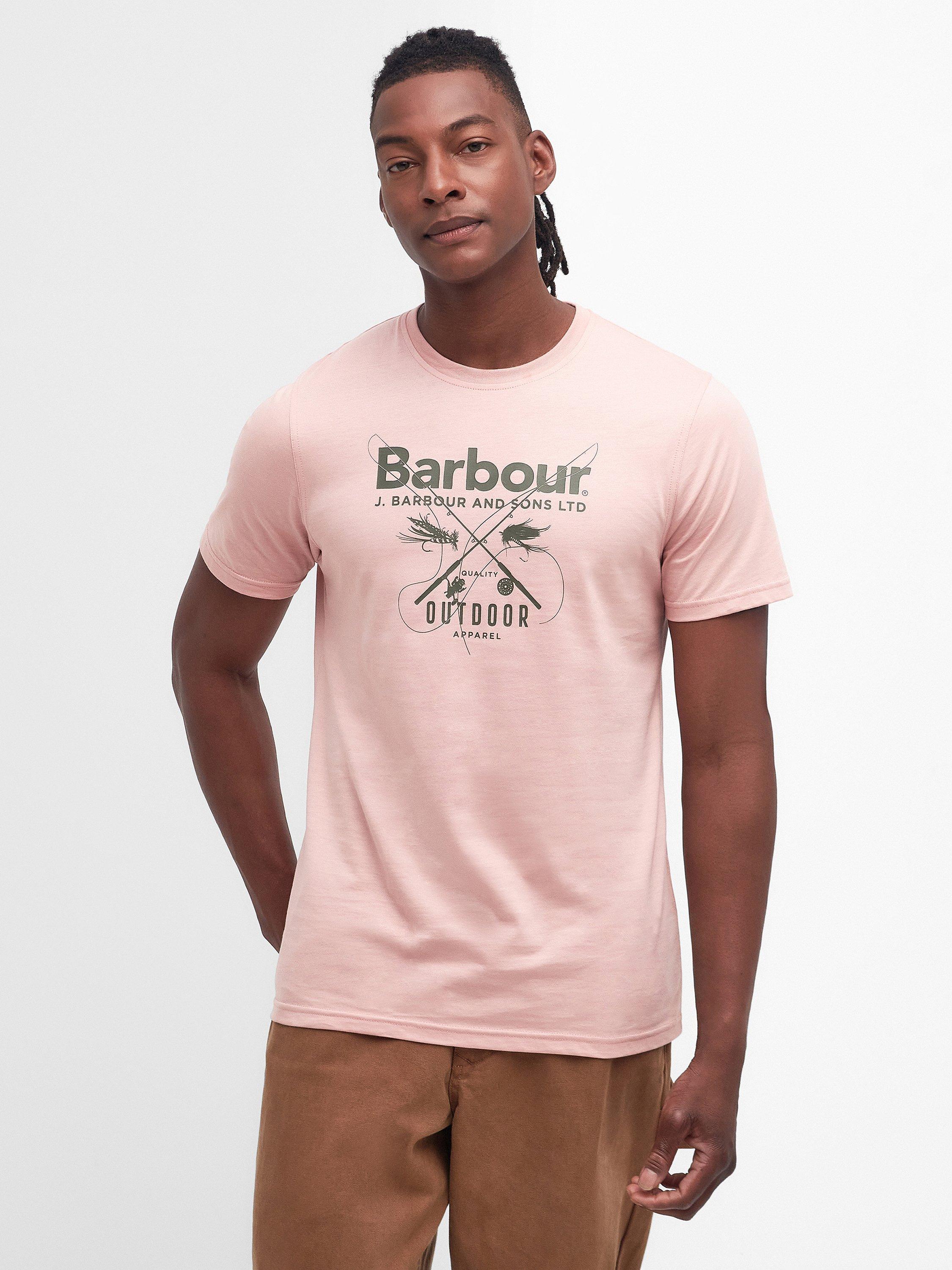 Barbour Fly Graphic T-Shirt, Pink Mist