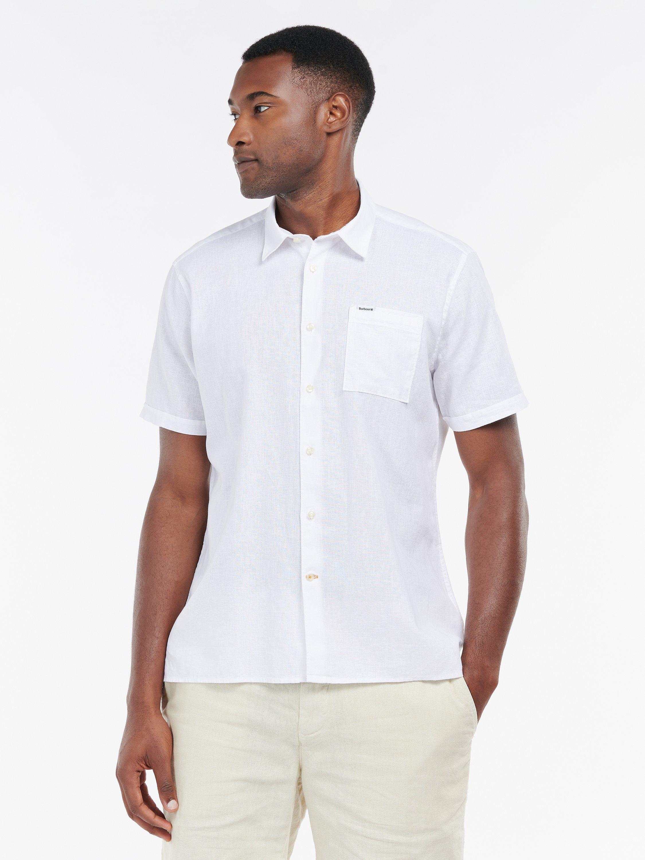 Barbour Nelson Short Sleeve Shirt, White