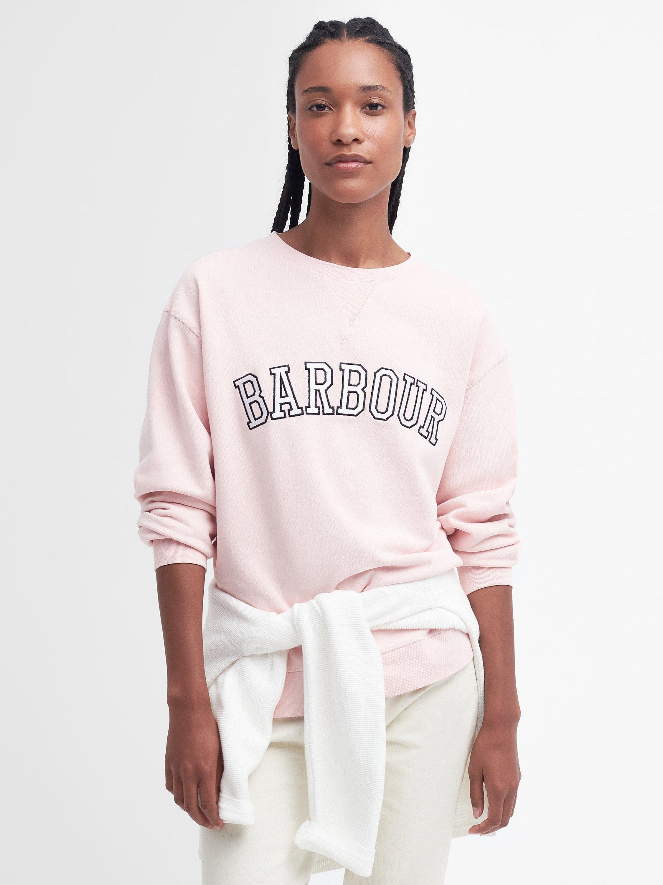 Barbour Northumberland Sweatshirt, Shell Pink