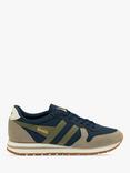 Gola Classics Daytona Chute Lace Up Trainers, Navy/Rhino/Khaki