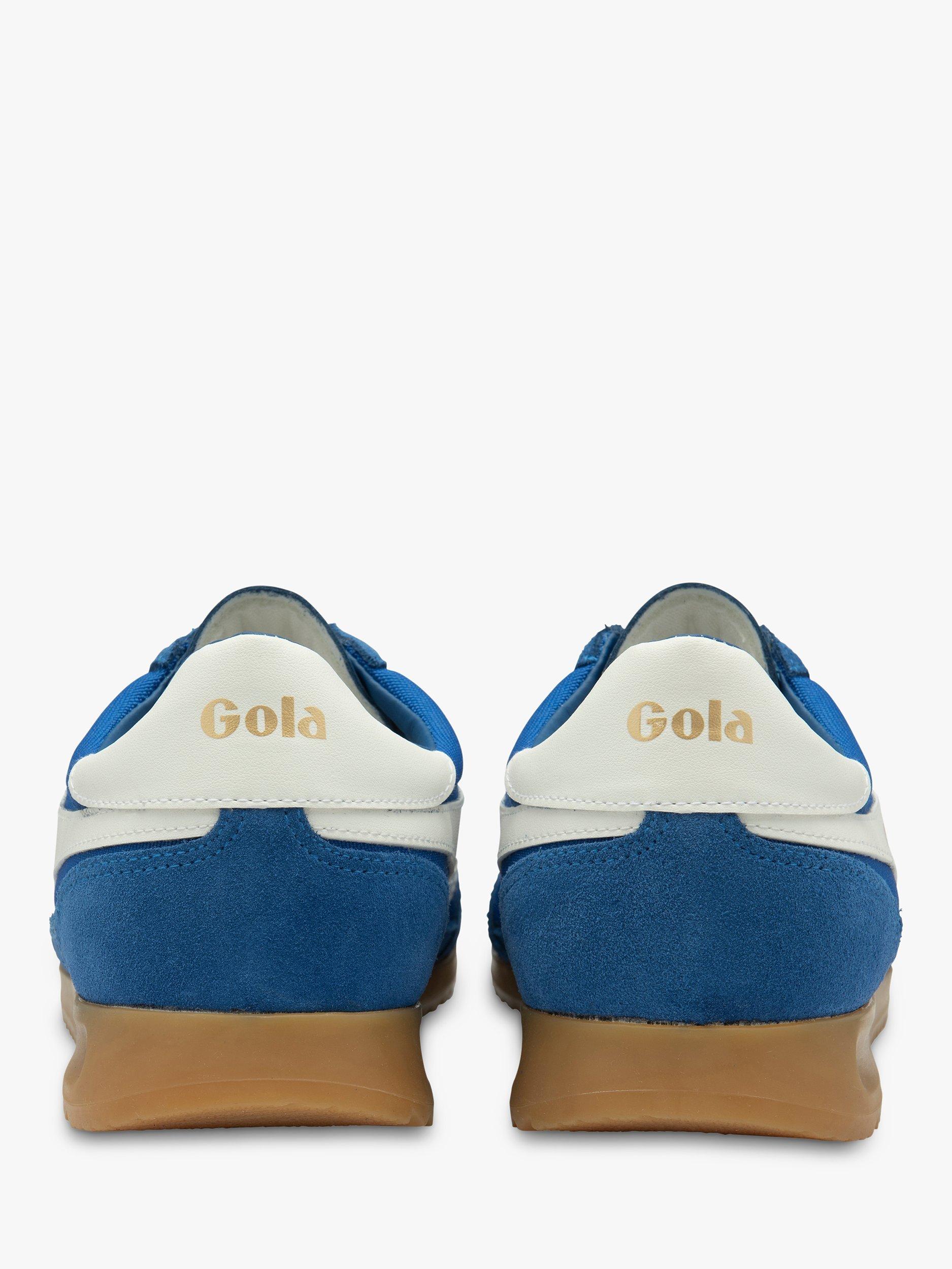 Product image 4 of 5, which shows Gola Classics Tornado Lace Up Trainers, Sapphire/Off White, 9
