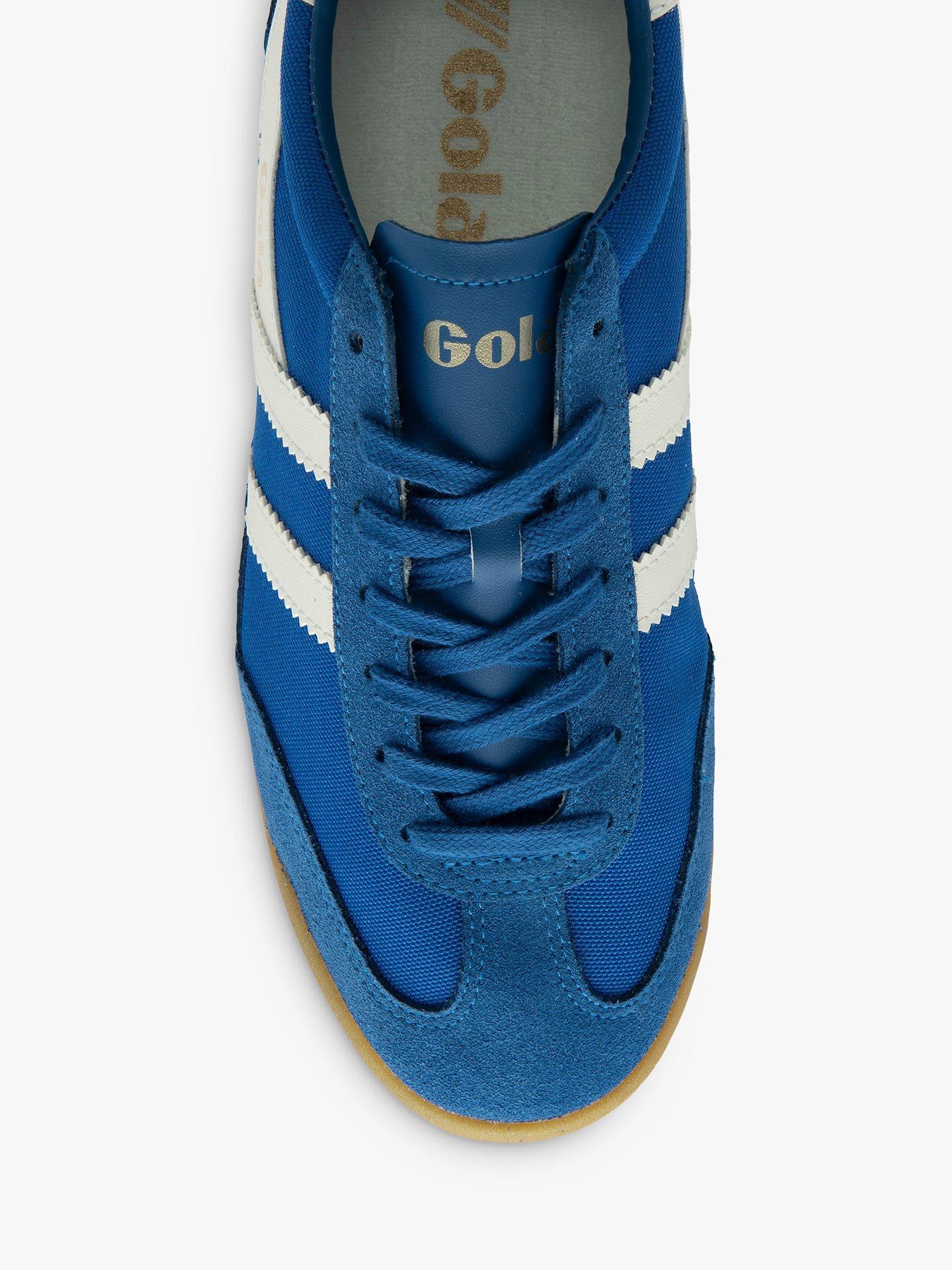 Product image 5 of 5, which shows Gola Classics Tornado Lace Up Trainers, Sapphire/Off White, 9