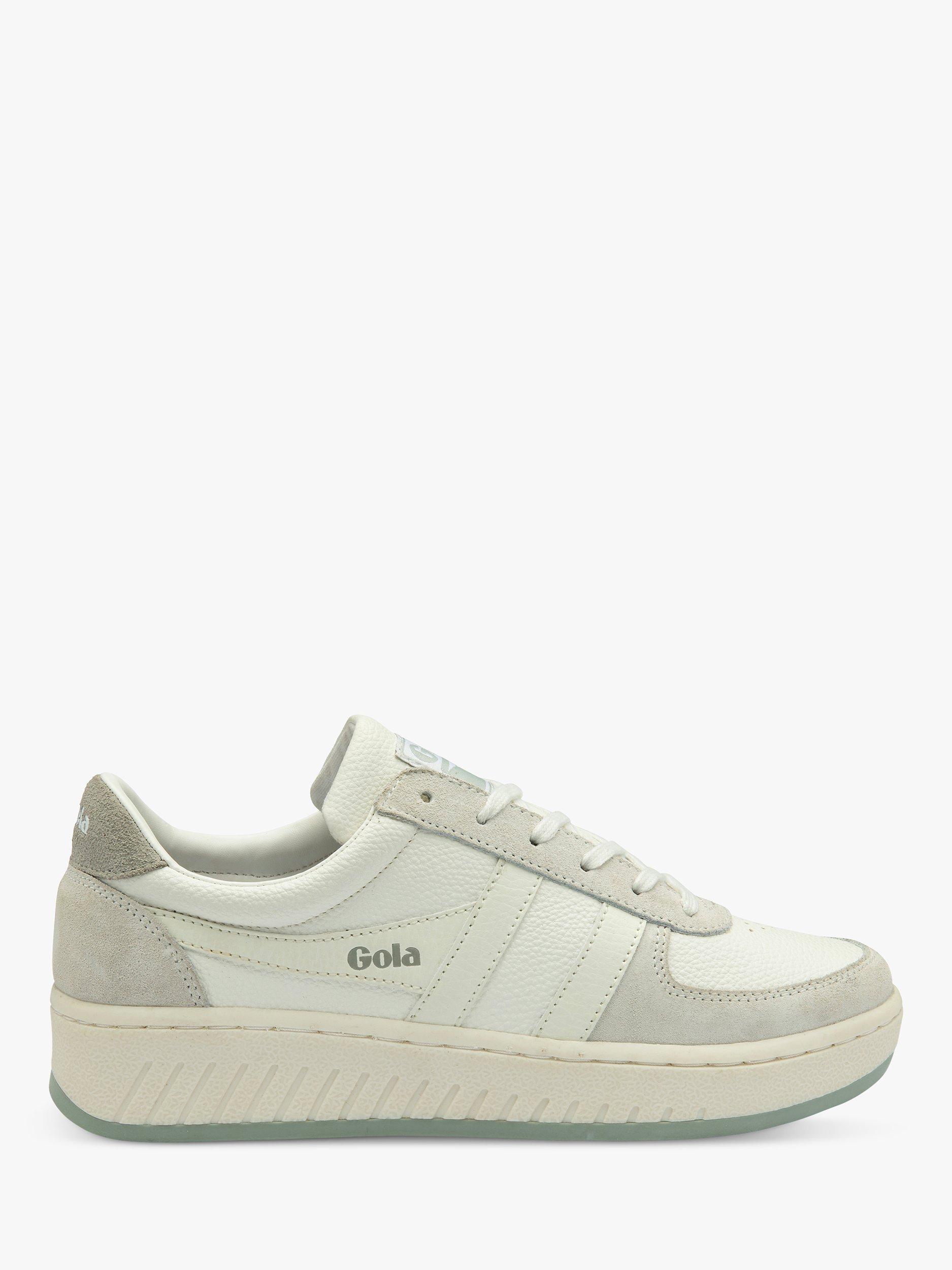 Gola Classics Grandslam Quadrant Trainers, White/Grey, 3