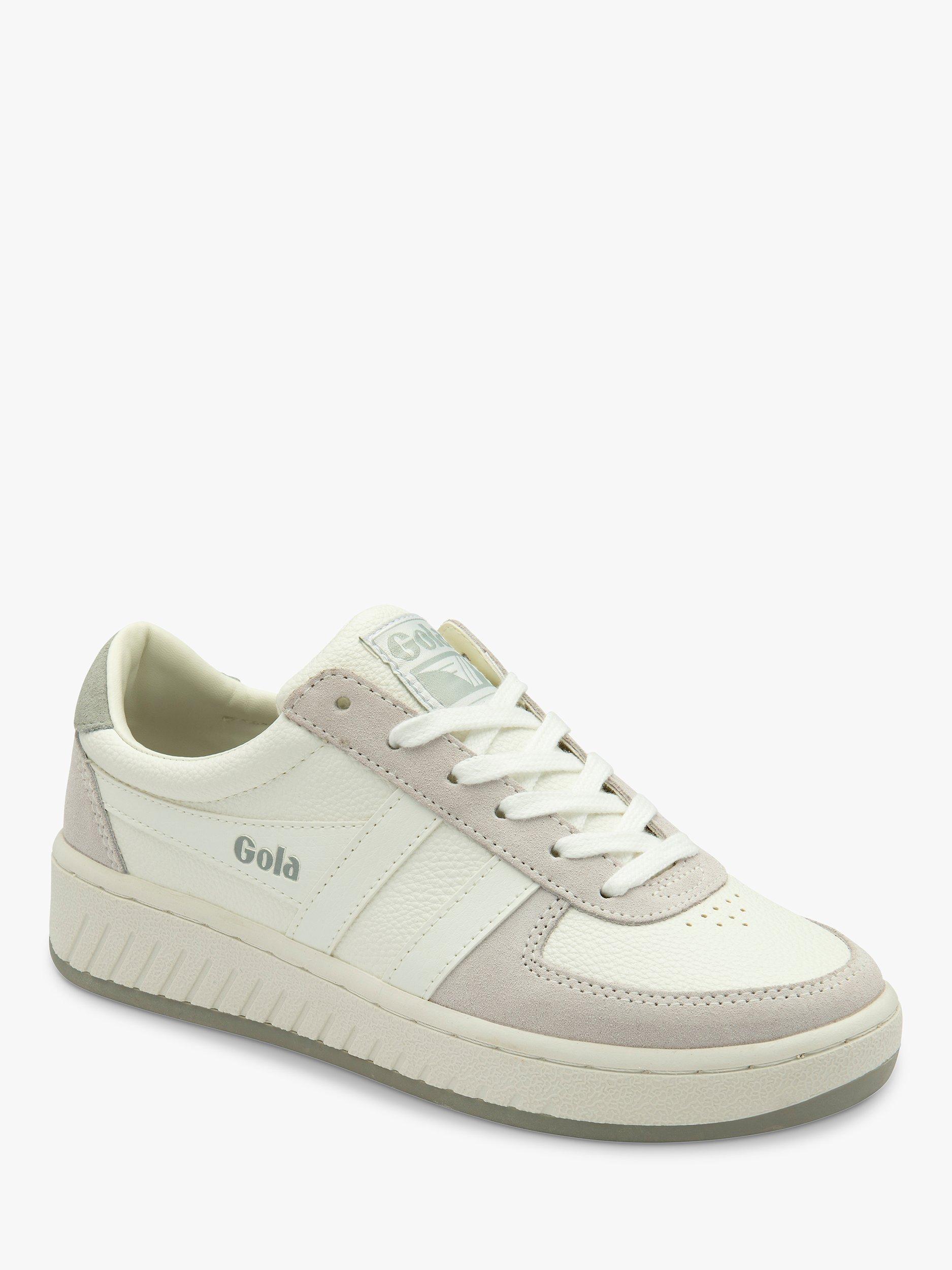 Gola Classics Grandslam Quadrant Trainers, White/Grey, 3