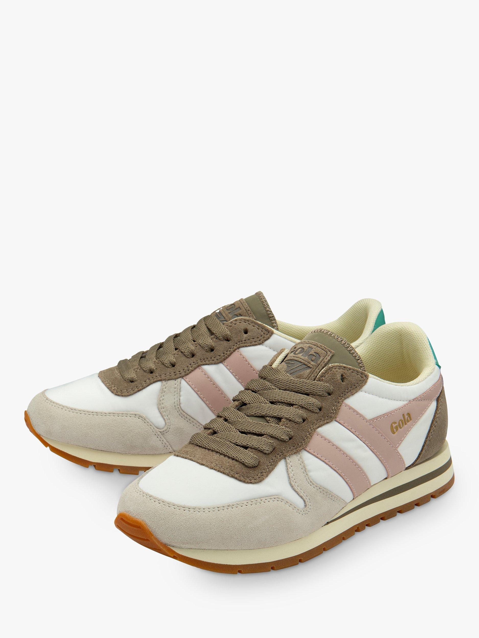 Gola Daytona Blaze Trainers, White/Rhino/Pink, 6